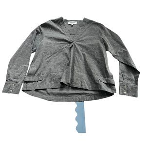 10 Crosby Derek Lam Textured Cotton Smock Top ****Sz 14 XL